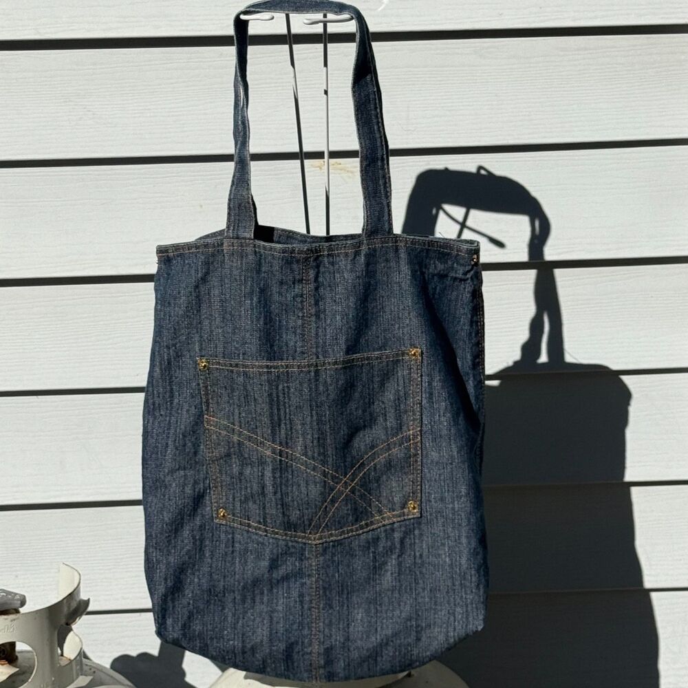 Vintage Y2K Bath & Body Works Denim Jean Pocket Tote Bag